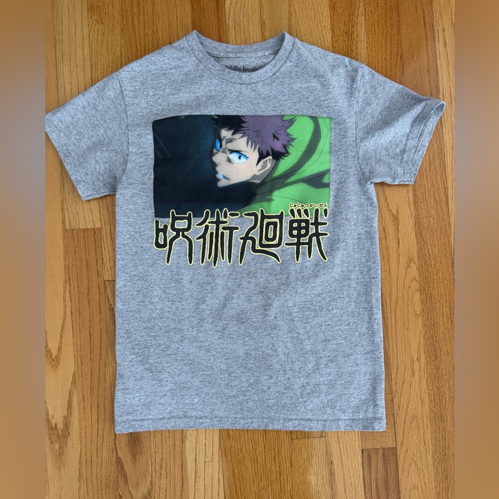 Jujutsu Kaisen T Shirt XS Heather Gray Hot Topic
